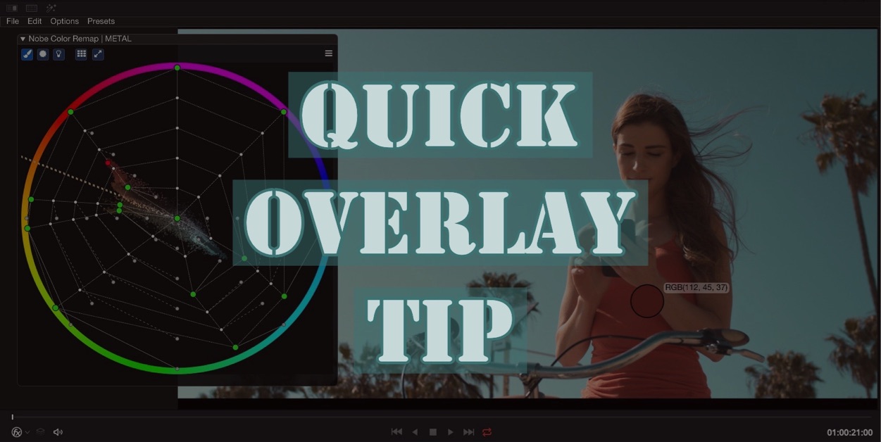 Quick Nobe Color Remap Overlay Tip in Resolve