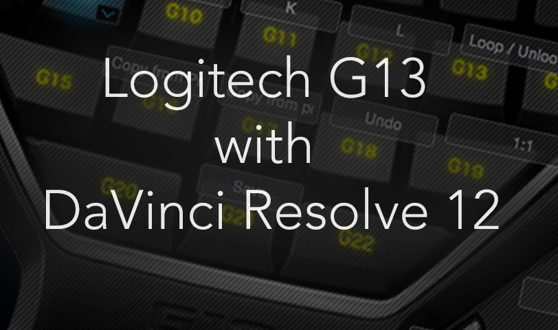 Using Logitech G13 with DaVinci Resolve 12