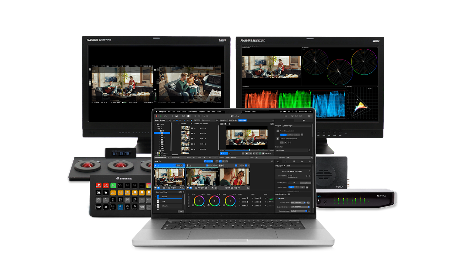 Pomfort Livegrade with OmniScope Setup