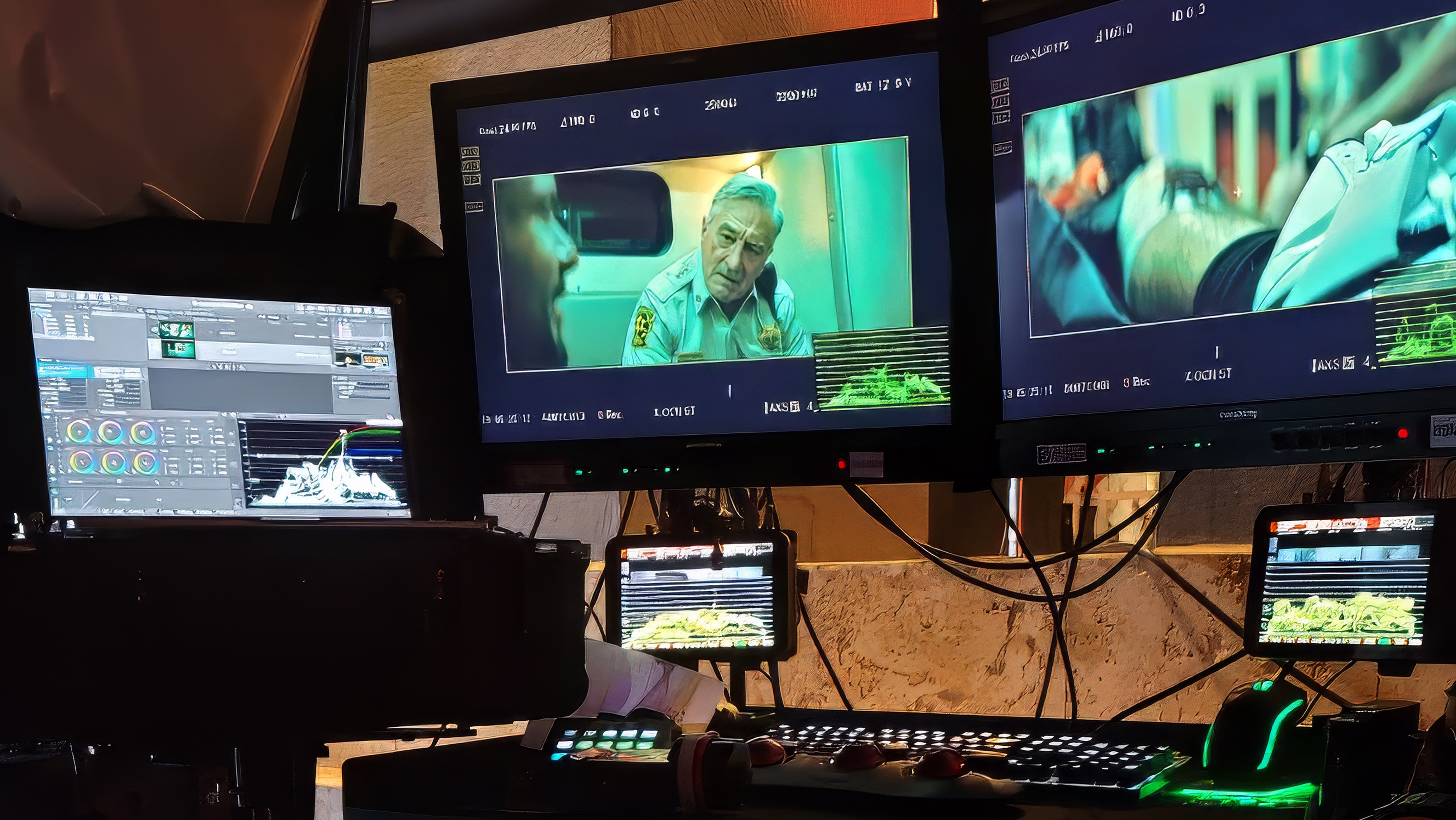 DIT Cart on Savage Salvation with Dual Flanders DM240 and Odyssey 7Q+ as waveform monitors