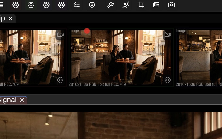 Recording interface in OmniScope