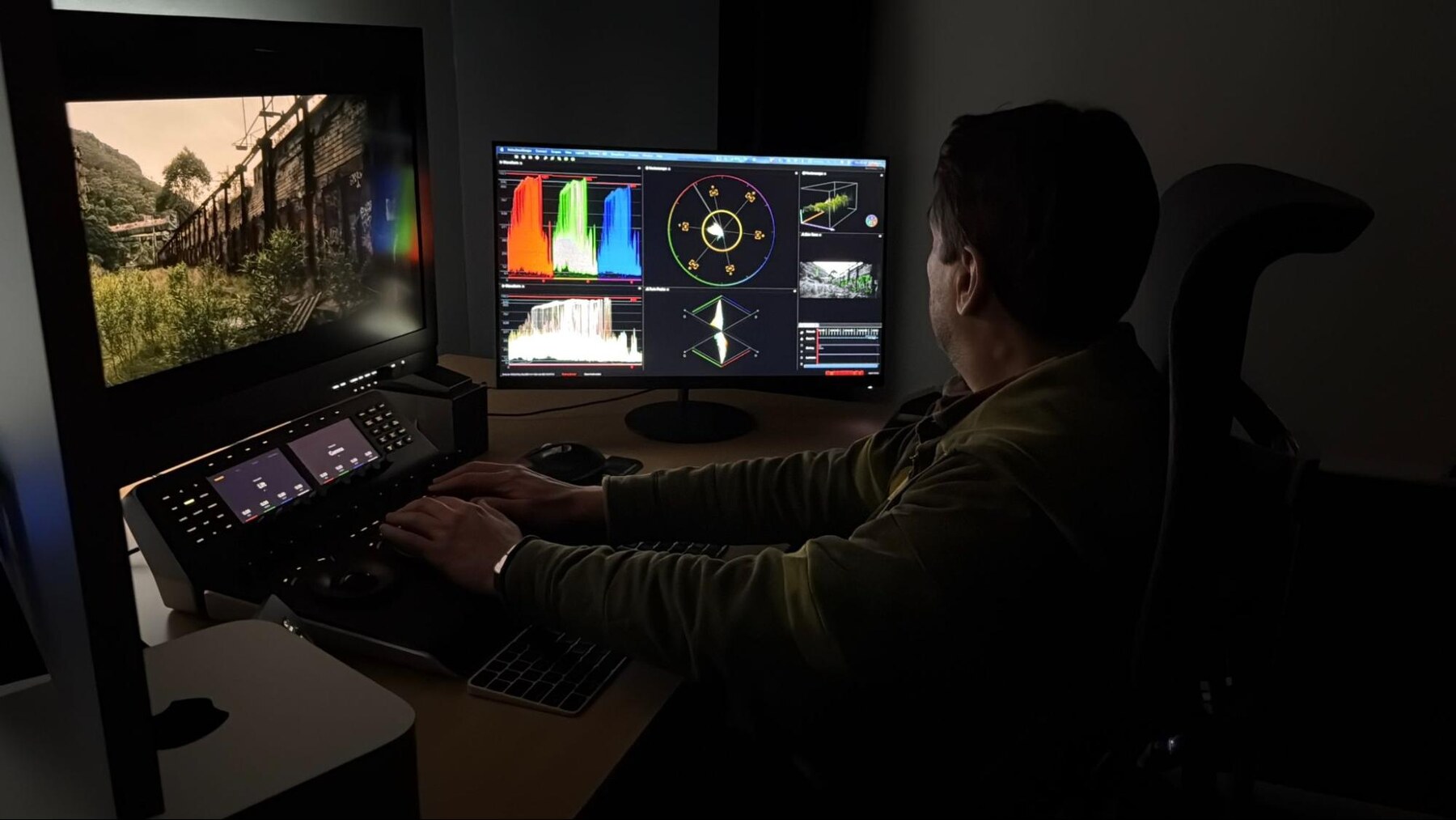 Antonio Centonze grading with DaVinci Resolve and Nobe OmniScope