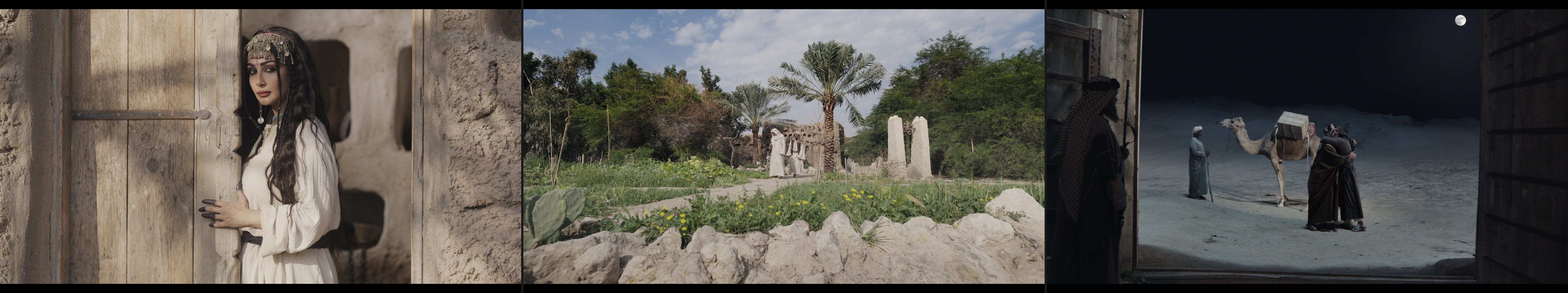 Stills from the episodic series Zaman Al Ajjaj, color graded by Chisco Arce